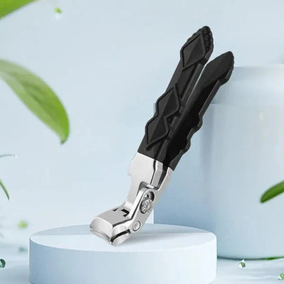 Cleşte de unghii ergonomic din oțel inoxidabil pentru seniori – mâner lung antialunecare pentru unghii groase (mâini și picioare)
