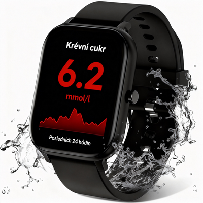 Nová generace chytrých hodinek pro monitorování zdraví a hladiny cukru v krvi🎉Druhý kus za 50 % ceny