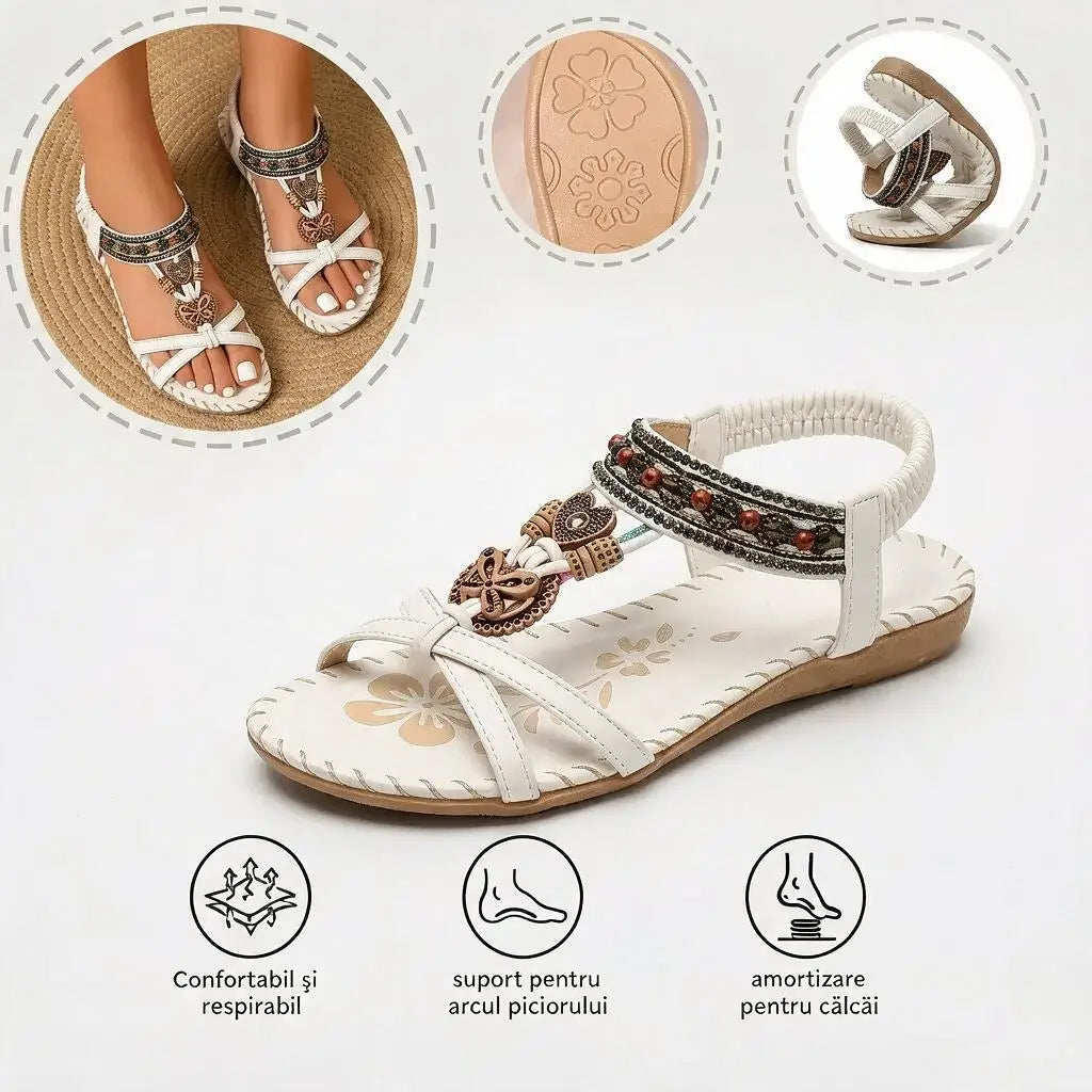 Sandale Cu Talpă Joasă Cu Susținere Pentru Bolta Plantară – Ușoare, Cu Amortizare Și Ajută La Reducerea Durerii